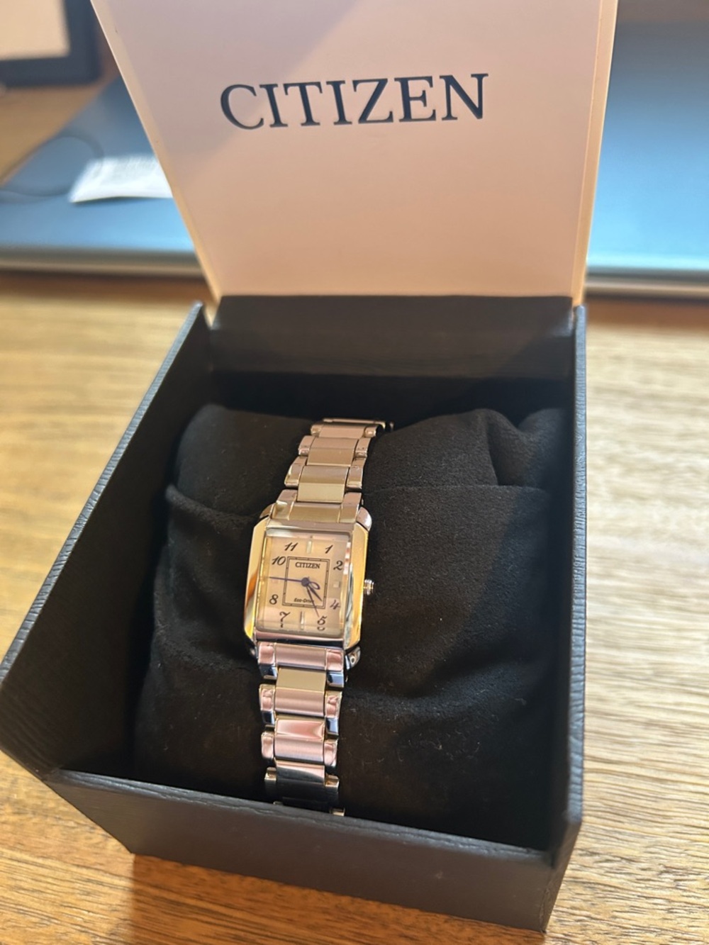 Citizen Silver-Tone L Bianca woman’s Rectangular Bracelet Watch